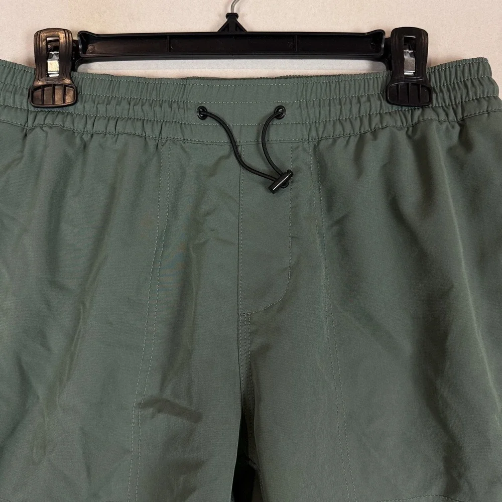 Billabong Shorts Mens Small Green Swim Trunks Lined Elastic Waist Pockets Mesh